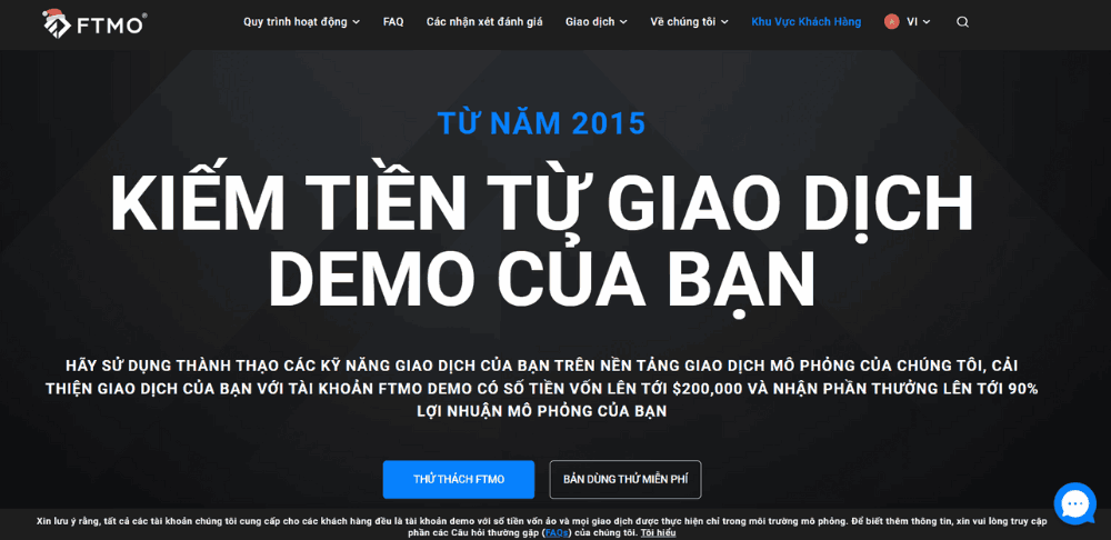 Sàn FTMO có lừa đảo không? Đánh giá sàn chi tiết sàn FTMO năm 2025 2 Website sàn FTMO